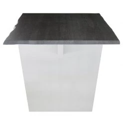 NUEVO Kitchen + Dining AIDEN OXIDIZED GRAY LIVE EDGE DINING TABLE