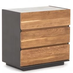 FOUR HANDS Furniture HOLLAND SMOKED OAK + MARBLE TOP NIGHT CHEST 8 FOUR HANDS Furniture HOLLAND SMOKED OAK + MARBLE TOP NIGHT CHEST