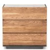 FOUR HANDS Furniture HOLLAND SMOKED OAK + MARBLE TOP NIGHT CHEST