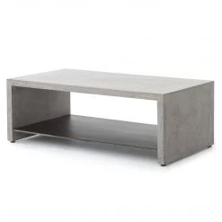 FOUR HANDS Furniture HUGO CONCRETE COFFEE TABLE: DARK GREY
