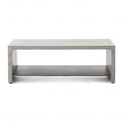 FOUR HANDS Furniture HUGO CONCRETE COFFEE TABLE: DARK GREY