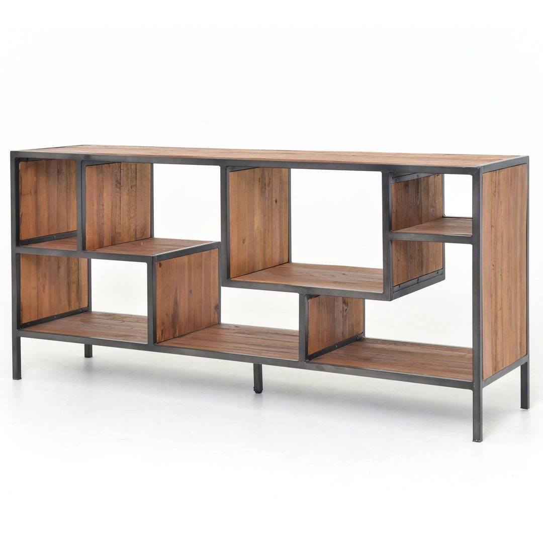 FOUR HANDS HELENA RECLAIMED PINE PLANK CONSOLE SHELF Living Room 6 FOUR HANDS HELENA RECLAIMED PINE PLANK CONSOLE SHELF Living Room