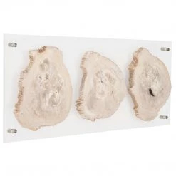 PHILLIPS COLLECTION Wall Sculptures + Decor FLOATING PERTRIFIED TRIPLE SLICE WALL ART 8 PHILLIPS COLLECTION Wall Sculptures + Decor FLOATING PERTRIFIED TRIPLE SLICE WALL ART