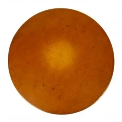 URBIA LARA BRASS & OAK BURL COFFEE TABLE