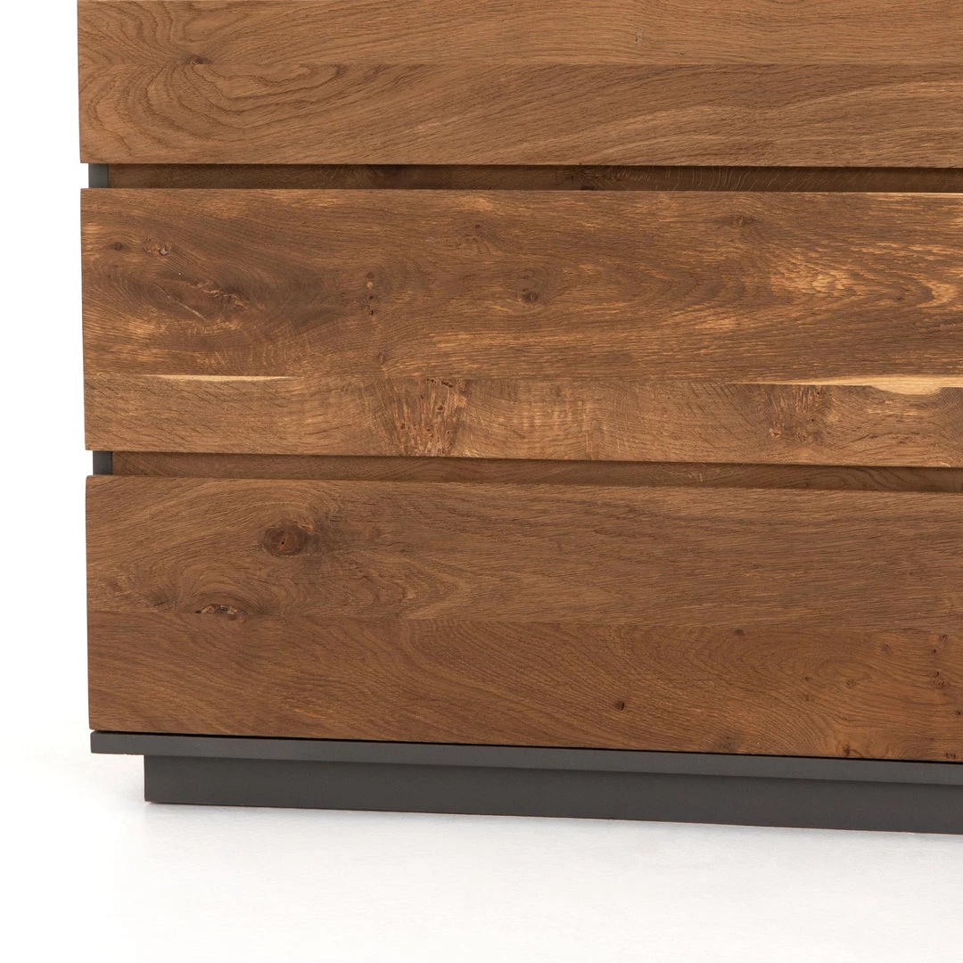 FOUR HANDS HOLLAND SMOKED OAK MARBLE TOP DRESSER 7 FOUR HANDS HOLLAND SMOKED OAK MARBLE TOP DRESSER