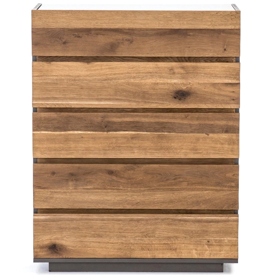 FOUR HANDS HOLLAND TALL OAK DRESSER DARK SMOKE Furniture 1 FOUR HANDS HOLLAND TALL OAK DRESSER DARK SMOKE Furniture