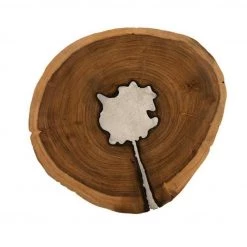 PHILLIPS COLLECTION MOLTEN WALL TILE POURED ALUMINUM IN WOOD