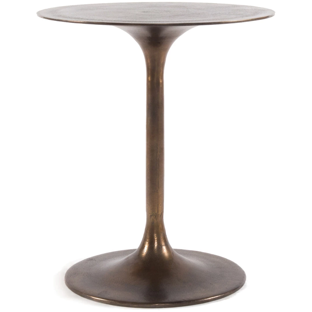 FOUR HANDS TULIP SIDE TABLE: ANTIQUE RUST 1 FOUR HANDS TULIP SIDE TABLE: ANTIQUE RUST