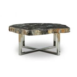 URBIA Furniture ELIZA PETRIFIED WOOD COFFEE TABLE: DARK 8 URBIA Furniture ELIZA PETRIFIED WOOD COFFEE TABLE: DARK