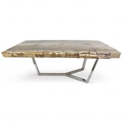 URBIA MASSO PETRIFIED WOOD SLAB COFFEE TABLE: LIGHT Furniture