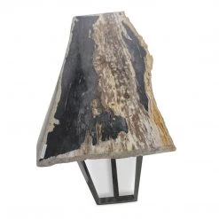 URBIA Furniture RAW EDGE PETRIFIED WOOD CONSOLE TABLE: DARK