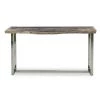 URBIA Furniture RAW EDGE PETRIFIED WOOD CONSOLE TABLE: DARK