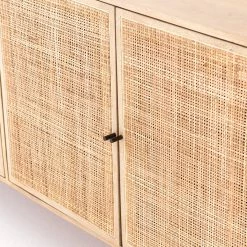 FOUR HANDS CARMEL NATURAL MANGO WOOD + CANE SIDEBOARD