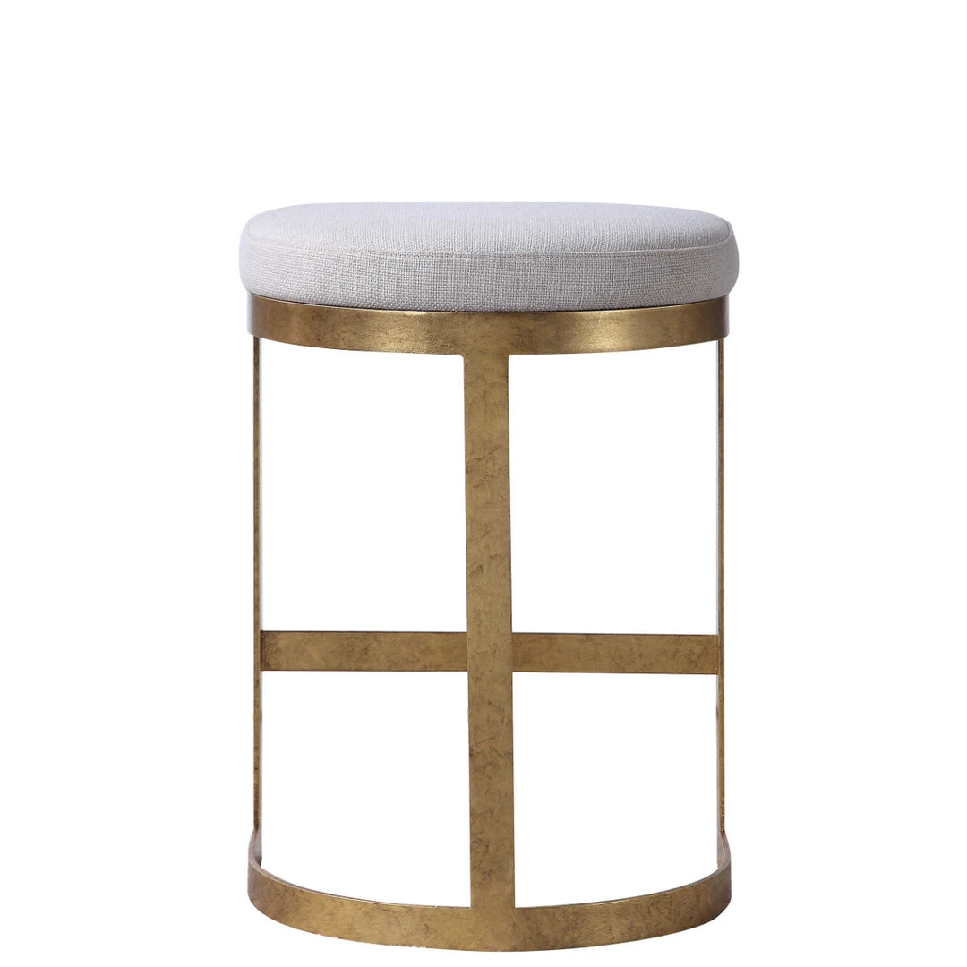 UTTERMOST IVANNA ANTIQUE GOLD COUNTER STOOL Kitchen + Dining 3 UTTERMOST IVANNA ANTIQUE GOLD COUNTER STOOL Kitchen + Dining
