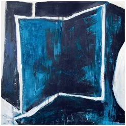 L ART "INDIGO ANGLES" CANVAS ART Wall Art