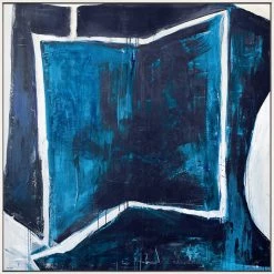 L ART "INDIGO ANGLES" CANVAS ART Wall Art