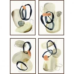 L ART "INTERSECTING" SERIES CANVAS ART