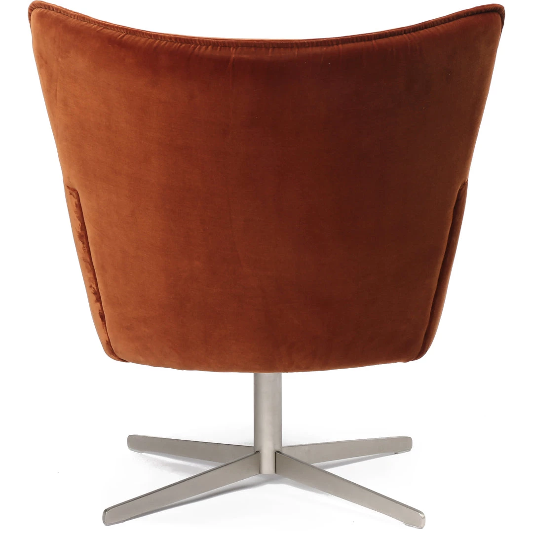 FOUR HANDS Living Room JACOB RUST VELVET SWIVEL CHAIR 3 FOUR HANDS Living Room JACOB RUST VELVET SWIVEL CHAIR