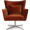 FOUR HANDS Living Room JACOB RUST VELVET SWIVEL CHAIR