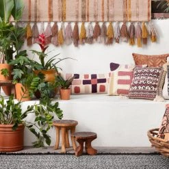 LOLOI JAMILA WOOL+VISCOSE TASSEL RUG: DESERT, MULTI