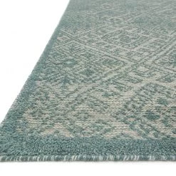 LOLOI JAVA 04 WOOL RUG: AQUA