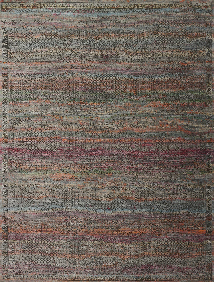 LOLOI JAVARI 02 RUG: CHARCOAL / SUNSET 1 LOLOI JAVARI 02 RUG: CHARCOAL / SUNSET