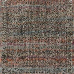 LOLOI JAVARI 02 RUG: CHARCOAL / SUNSET 9 LOLOI JAVARI 02 RUG: CHARCOAL / SUNSET