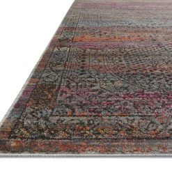 LOLOI JAVARI 02 RUG: CHARCOAL / SUNSET 6 LOLOI JAVARI 02 RUG: CHARCOAL / SUNSET