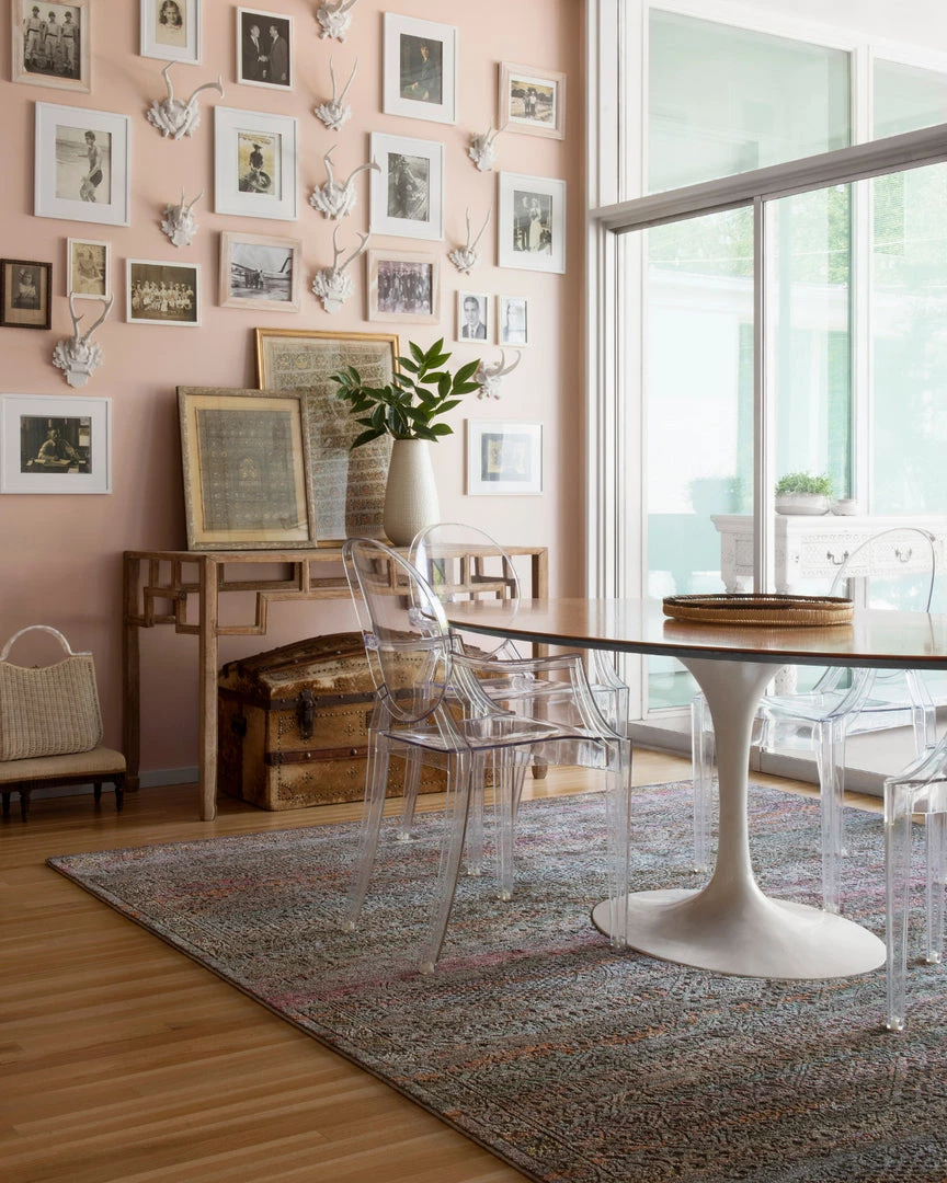 LOLOI JAVARI 02 RUG: CHARCOAL / SUNSET 3 LOLOI JAVARI 02 RUG: CHARCOAL / SUNSET