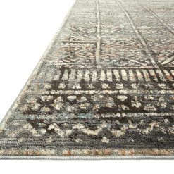 LOLOI JAVARI 06 RUG: CHARCOAL / SILVER