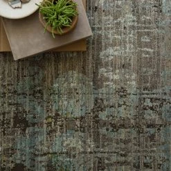 LOLOI JAVARI 07 RUG: STEEL / LAGOON