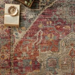 LOLOI JAVARI 08 RUG: BERRY / SUNRISE 7 LOLOI JAVARI 08 RUG: BERRY / SUNRISE