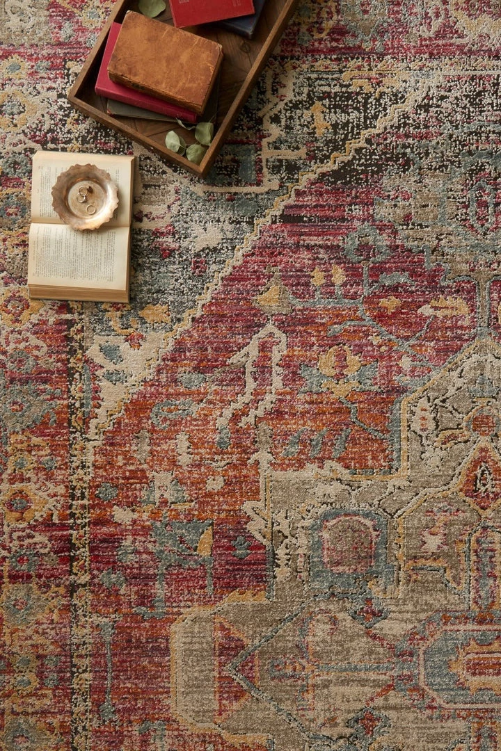 LOLOI JAVARI 08 RUG: BERRY / SUNRISE 2 LOLOI JAVARI 08 RUG: BERRY / SUNRISE