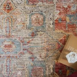 LOLOI JAVARI 08 RUG: BERRY / SUNRISE 8 LOLOI JAVARI 08 RUG: BERRY / SUNRISE