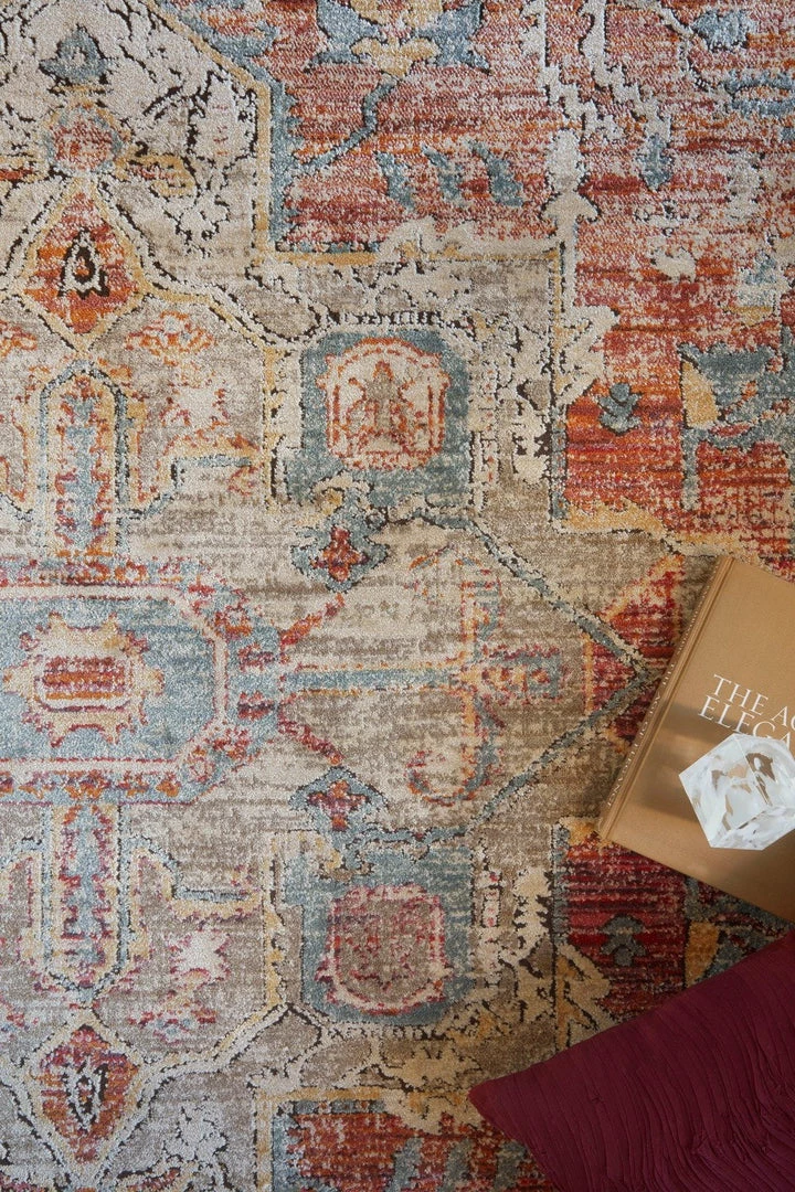 LOLOI JAVARI 08 RUG: BERRY / SUNRISE 3 LOLOI JAVARI 08 RUG: BERRY / SUNRISE