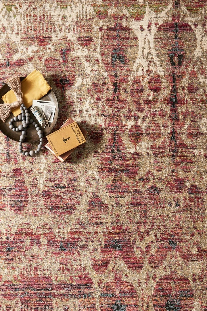 LOLOI JAVARI 10 RUG: DRIZZLE / BERRY 2 LOLOI JAVARI 10 RUG: DRIZZLE / BERRY