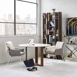 MOES JINXX 48"ROUND MARBLE TOP DINING TABLE Kitchen + Dining 9 MOES JINXX 48