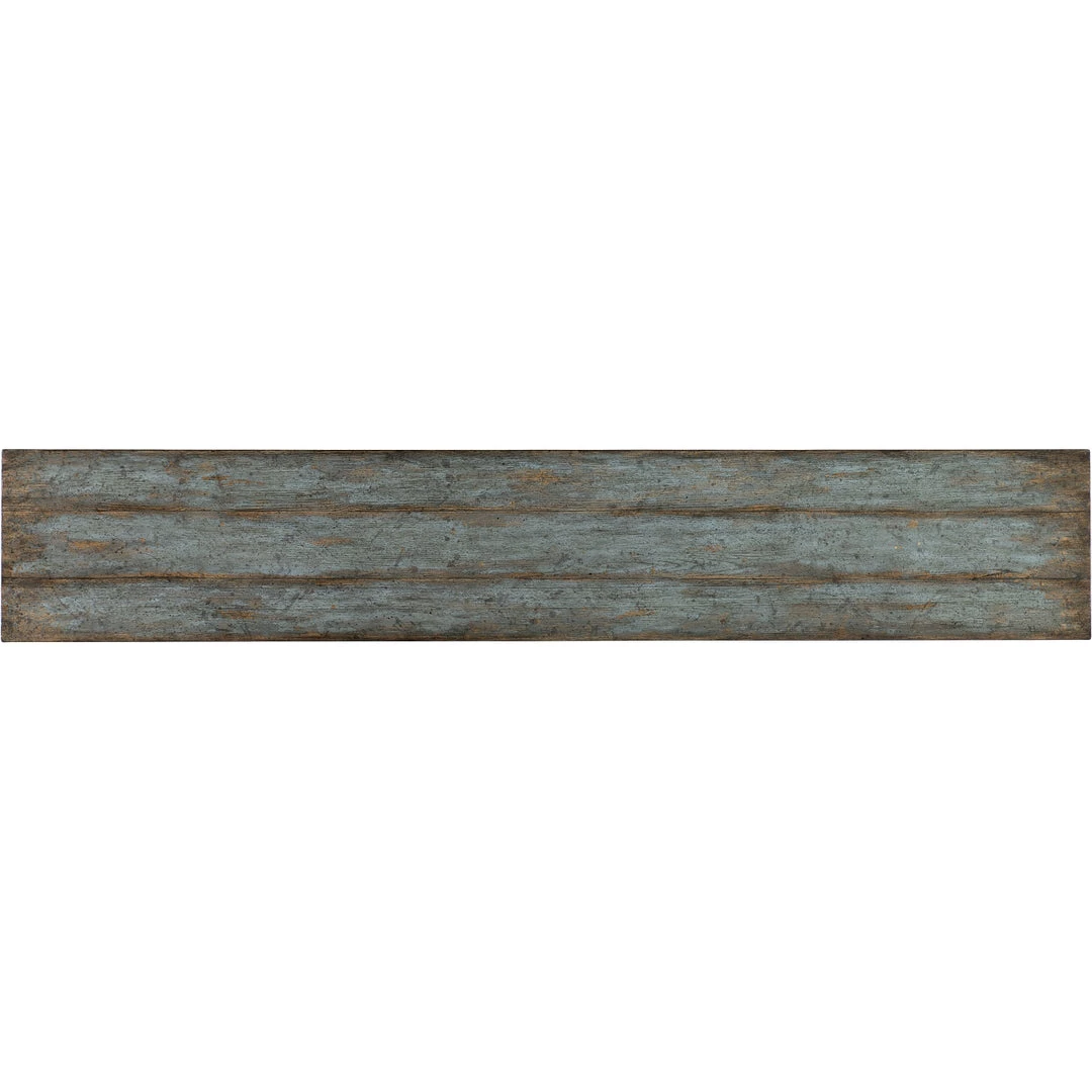 HOOKER JEMINA FRENCH BLUE CARVED WOOD SCROLL CONSOLE 3 HOOKER JEMINA FRENCH BLUE CARVED WOOD SCROLL CONSOLE