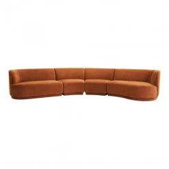 MOES ECLIPSE MODULAR SECTIONAL: FIRE RUST Furniture