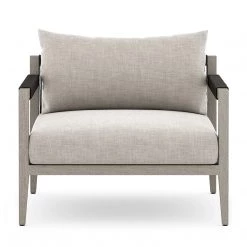 FOUR HANDS SHERWOOD OUTDOOR CHAIR: WEATHERED GREY