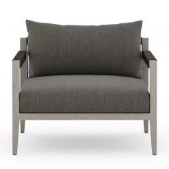 FOUR HANDS SHERWOOD OUTDOOR CHAIR: WEATHERED GREY