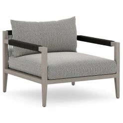 FOUR HANDS SHERWOOD OUTDOOR CHAIR: WEATHERED GREY