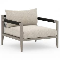 FOUR HANDS SHERWOOD OUTDOOR CHAIR: WEATHERED GREY