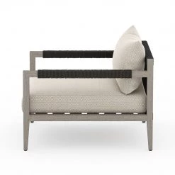 FOUR HANDS SHERWOOD OUTDOOR CHAIR: WEATHERED GREY