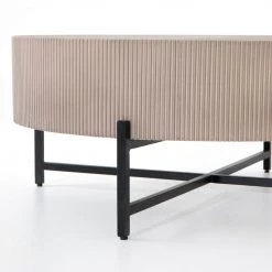 FOUR HANDS JOLENE OUTDOOR TAUPE CONCRETE COFFEE TABLE