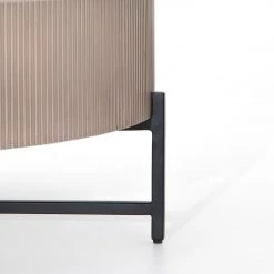 FOUR HANDS JOLENE OUTDOOR TAUPE CONCRETE COFFEE TABLE