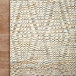 LOLOI KENZIE HAND-WOVEN WOOL+POLY BLEND FLAT RUG