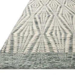 LOLOI KENZIE HAND-WOVEN WOOL+POLY BLEND FLAT RUG