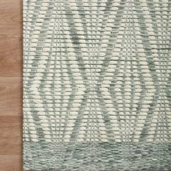 LOLOI KENZIE HAND-WOVEN WOOL+POLY BLEND FLAT RUG