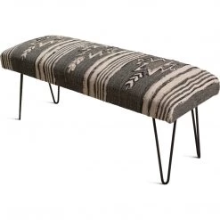 SURYA KHULNA BENCH: WASHED BLACK Living Room